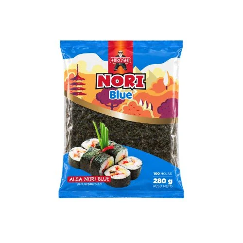 ALGA NORI BLUE HIROSHI PAQUETE 100 HOJAS