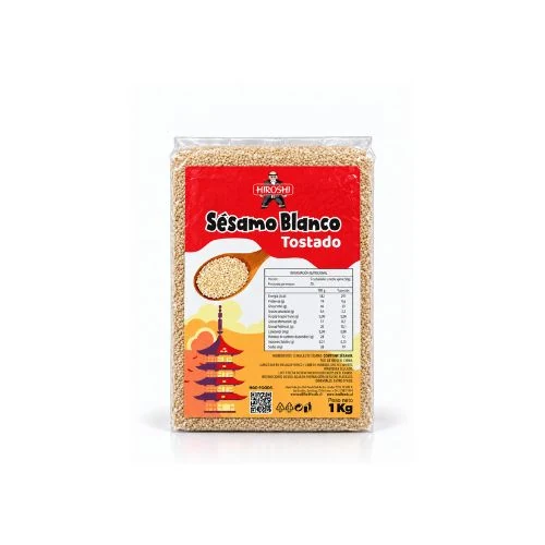 SESAMO BLANCO TOSTADO HIROSHI BOLSA 1KG