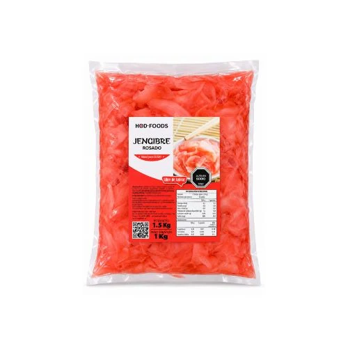 JENGIBRE ROSADO HOD FOODS BOLSA 1KG.