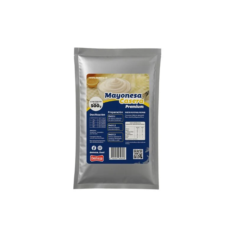 MAYONESA CASERA DEMESA BOLSA 500 GRS