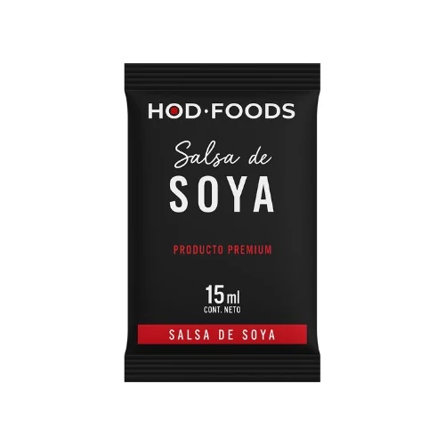 SOYA SACHET HOD FOODS CAJA 500 UN (15 ML)