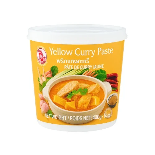 PASTA DE CURRY AMARILLO COCK BRAND POTE 400 GRS