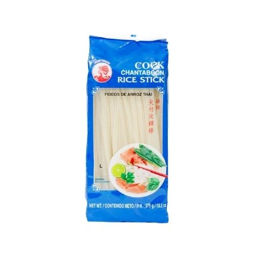 FIDEO DE ARROZ ANCHO 5MM COCK BRAND 375 GRS