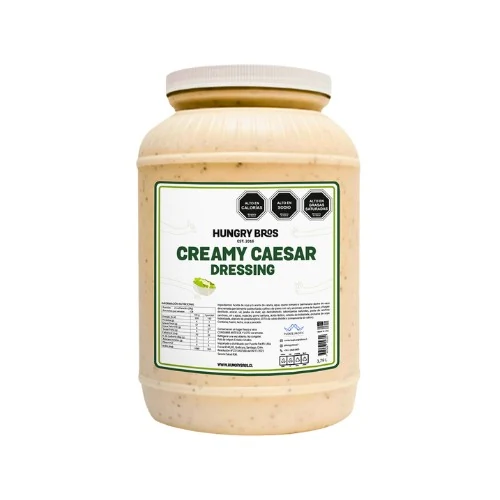 CREAMY CAESAR DRESSING HUNGRY BROS 1 GALON - 3.79 LT